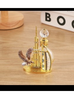 PERFUMY Retro stara butelka metalowa szklana emaliowana Egipt Dubaj Arabski zapach butelka perfum butelka zanurzeniowa