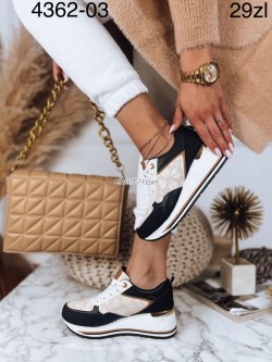 Sneakersy Damskie 4362-03 BLK