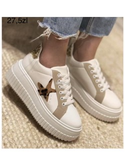 Sneakersy Damskie B20 BEIGE