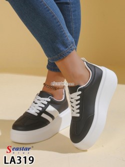 Sneakersy Damskie  LA319  BLACK
