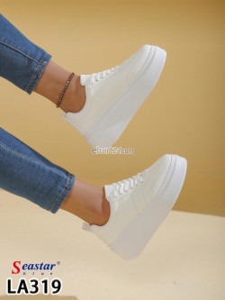 Sneakersy Damskie  LA319  WHITE