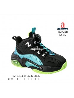 BUTY SPORTOWE CHŁOPIĘCE 32-39,W2725R BLACK/GREEN