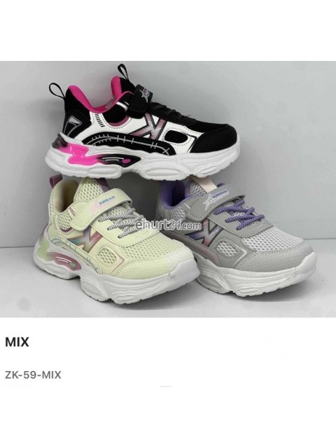 SNEAKERSY DZIEWCZĘCE 31-36,ZK-60 MIX