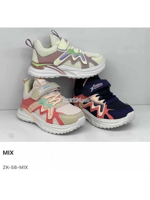 SNEAKERSY DZIEWCZĘCE 31-36,ZK-59 MIX