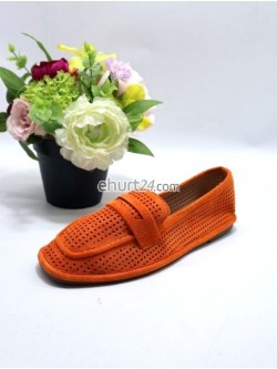 Mokasyny Damskie  N25 ORANGE