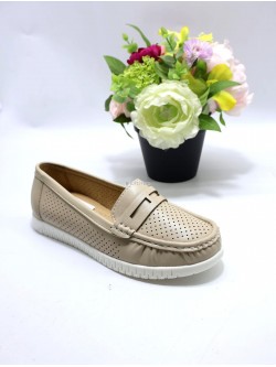 Mokasyny damskie 5839 BEIGE