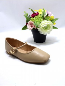 Balerinki Damskie Q25  KHAKI