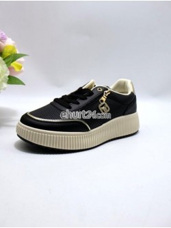 SNEAKERSY DAMSKIE  AXHX-136 PU/BLACK/GON