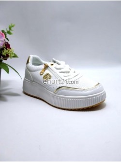 SNEAKERSY DAMSKIE  AXHX-136 PU/WHITE/GON