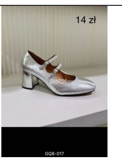 Czółenka Damskie  GQ8-017 SILVER