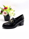 Półbuty Damskie 68149 BLK/PATEN