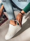 Sneakersy Damskie AEF3302 WHITE/SIL