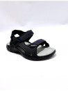 Sandały męskie  9A2307 BLK/RED