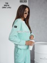 Komplet welurowy Luxe 768 czekoladowy
