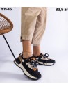 Sneakersy Damskie YY-45 BLK