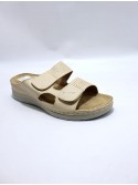 KLAPKI Damskie  JX651 KHAKI