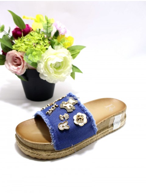 Klapki damskie  ACC-13  BLUE