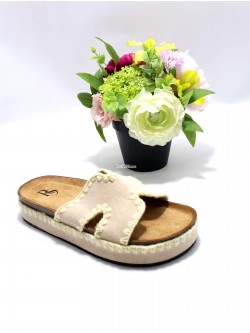 Klapki damskie  AGF-JX666 BEIGE