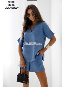 KOMPLET DAMSKIE 821101 JEANSOWY
