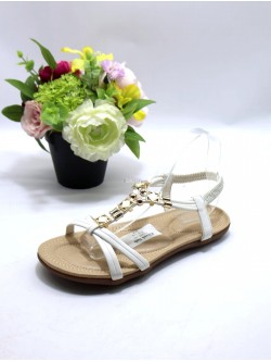 Sandały damskie FY2055 WHITE