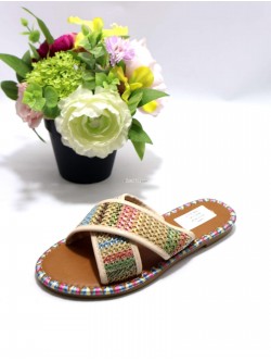 Klapki damskie  DD215 BEIGE