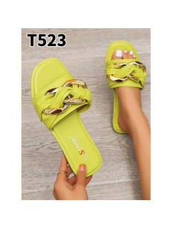 Klapki  Damskie T523 YELLOW