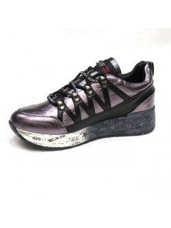 Sneakersy Damskie  C19-7666 BLACK