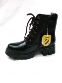 Botki dziewczęce 32-37 A301 BLACK RED