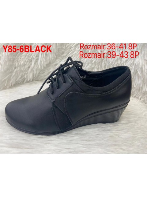 Półbuty  damskie Y192-1 BLACK