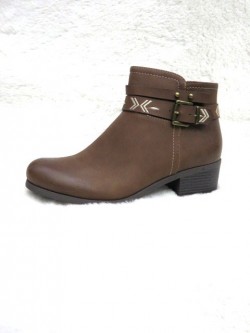 Botki damskie  A36 BROWN