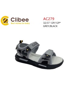 SANDAŁY Chłopięce 26-31,AB280 BLACK/GREY