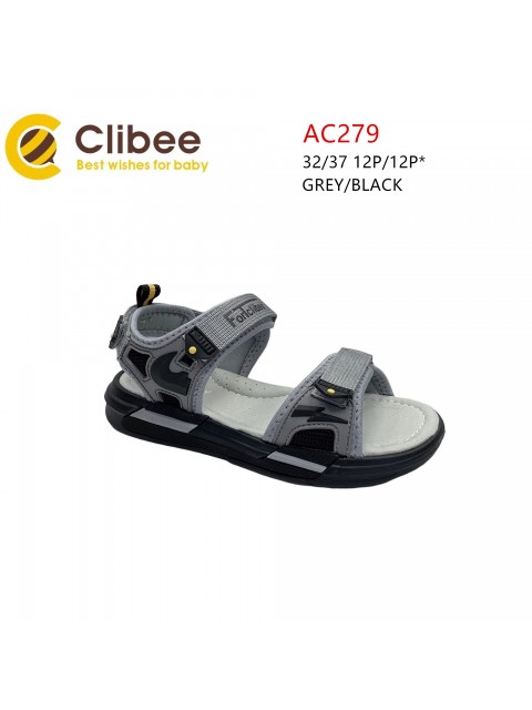 SANDAŁY Chłopięce 26-31,AB280 BLACK/GREY