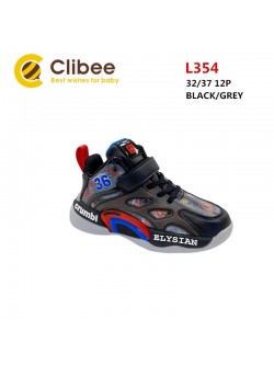 Buty sportowe Dziecięce 32-37, L354-BLACK/YELLOW