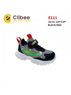 Buty sportowe Dziecięce 26-31, E111-BLACK/GREEN