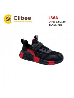 Buty sportowe Dziecięce 26-31, L36A-BLACK/GREY