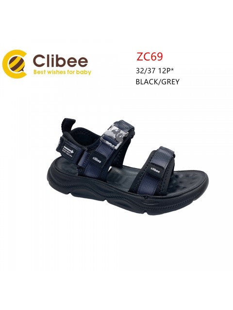 SANDAŁY CHOŁPIĘCE 32-37,ZC68 BLUE/GREY