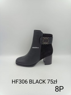 Botki damskie HF314-R BLACK