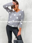 Sweter Dots of Joy 686 PUDROWY