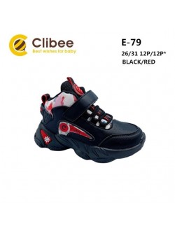 Buty sportowe dziecięce  26-31, E-79 BLACK/RED