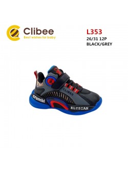 Buty sportowe Dziecięce 26-31, L36A-BLACK/RED