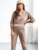 KOSZULA BREEZY LINEN VE51 CZARNY