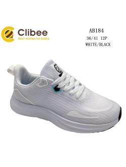Buty sportowe Dziecięce  36-41,AB184 WHI/BLACK