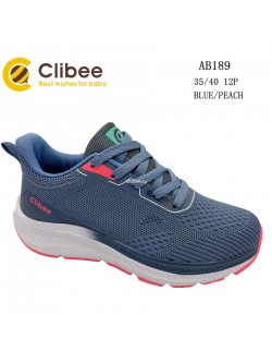 Buty sportowe Dziecięce  35-40,AB189 BLUE/PEACH