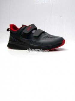 Buty sportowe chłópięce 32-37,A225 BLACK/RED