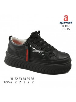 Buty sportowe Dziecięce 31-36,TC816 BLACK