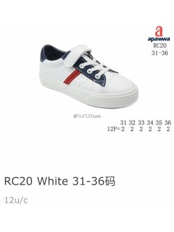 Buty sportowe dziecięce 31-36,RC20-WHITE