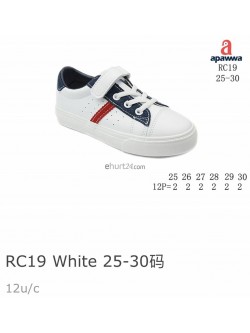 Buty sportowe dziecięce25-30,RC19-WHITE