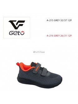 Buty sportowe Dziecięce 32-37,A215 BLACK/RED