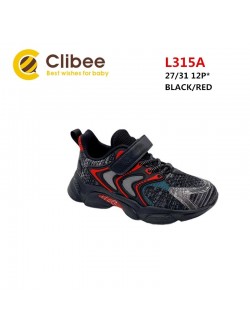 Buty sportowe Dziecięce 26-31, L315A-BLACK/RED
