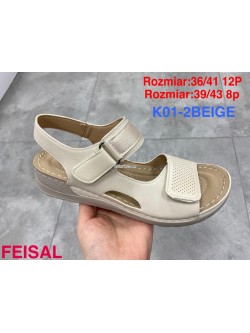 Sandały Damskie K01-2 KHAKI